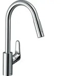 Hansgrohe Sp&uuml;ltischmischer 240 Focus M41 Eco Ausziehbrause 2jet - Chrom