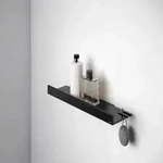 KEUCO Black Selection Duschablage mit verdeckter Befestigung - schwarz matt