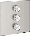GROHE 29127DC0, GROHE Grohtherm Smartcontrol 3-fach Unterputzventil, eckig supersteel