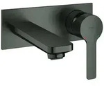 GROHE Lineare 2-Loch-Waschtischbatterie f&uuml;r Wandmontage, Ausladung 149mm - hard