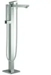 GROHE Eurocube Einhand-Wannenbatterie f&uuml;r freistehende Montage - supersteel