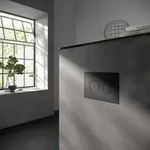 TECE TECEloop WC-Bet&auml;tigungsplatte f&uuml;r Zweimengentechnik, Kunststoff - schwarz matt