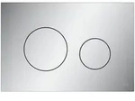 TECE TECEloop WC-Bet&auml;tigungsplatte f&uuml;r Zweimengentechnik, Kunststoff - chrom matt