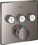 GROHE 29126A00, GROHE Grohtherm Smartcontrol Thermostat mit 3 Absperrventilen, eckig