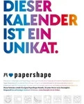 PaperShape - Dieser Kalender ist ein Unikat von Anastasia Baron/ Ackermann