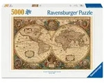 Erwachsenenpuzzle 5000 Teile - Historische Weltkarte Henricus Hondius 1630 /