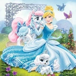 Ravensburger Spieleverlag Disney Palace Pets: Belle Cinderella und Rapunzel. Puzzle 3