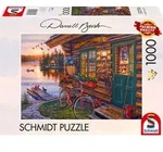 Schmidt Spiele - Darrel Bush: Seeh&uuml;tte mit Fahrrad 1.000 Teile