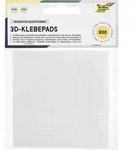 Folia 3D Klebepads 800 St&uuml;ck 5x5mm in 2 und 3mm St&auml;rke beidseitig selbstklebend /