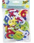 Folia Filzstanzteile ZAHLEN selbstklebend 120 St&uuml;ck farbig sortiert / Folia
