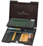 Faber-Castell Pitt Monochrome 85er Set Holzkoffer / Faber-Castell