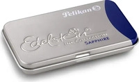 Pelikan Edelstein Ink Collection Sapphire Blau 6 Gro&szlig;raumpatronen im Metalletui