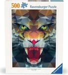 Ravensburger Spieleverlag Erwachsenenpuzzle 500 Teile - L&ouml;we aus Polygonen