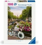 Erwachsenenpuzzle 1000 Teile - Fahrrad und Blumen in Amsterdam / Ravensburger