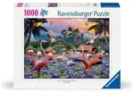 Erwachsenenpuzzle 1000 Teile - Pinke Flamingos / Ravensburger Spieleverlag / Spiel