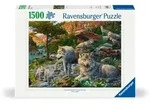 Erwachsenenpuzzle 1500 Teile - Wolfsrudel im Fr&uuml;hlingserwachen / Ravensburger