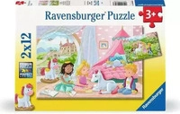 Ravensburger Spieleverlag Kinderpuzzle 2x12 Teile - Zauberhafte Freundschaft
