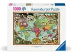 Erwachsenenpuzzle 1000 Teile - Mit Fahrrad um die Welt / Ravensburger Spieleverlag /