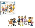 Small foot 12426 - Eine Patchwork-Familie f&uuml;rs Puppenhaus! Biegepuppen-Familie mit