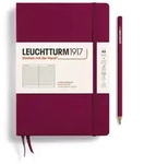 Notizbuch Medium (A5) Hardcover 251 nummerierte Seiten Port Red Liniert /