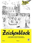 Folia Zeichenblock mit Leinenecken 120g/m2 DIN A4 10 Blatt wei&szlig; / Folia