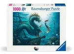Erwachsenenpuzzle 1000 Teile - Verzauberte Tiefen: Drache Meerjungfrau und
