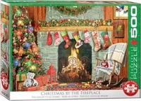 Eurographics 6500-5502 - Weihnachten beim offenen Kamin Puzzle 500 Teile