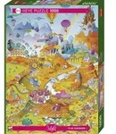 By The Field Puzzle 1000 Teile von Guillermo Mordillo / Heye Puzzle / Spiel