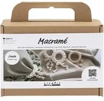 Creativ Company Mini Kreativ Set Macram&eacute; 4 x Serviettenring Creme / Creativ Company