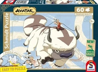 Schmidt Spiele Schmidt 56553 - Avatar Appa und Aang Puzzle mit Poster 60 Teile aus