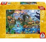 Schmidt Spiele Schmidt 58866 - Panorama der Tierwelt Flussidyll in den Bergen Puzzle
