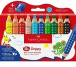 Faber-Castell Buntstifte Grippy 10er Set mit Spitzer / Faber-Castell