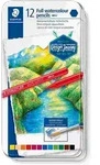 STAEDTLER Schreib- und Zeichbedarf wasservermalbarer Vollfarbstift 12er Set /