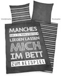 Young Collection 4459220050 - Spr&uuml;che Bettw&auml;sche 80x80 cm + 135x200 cm 100%