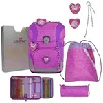 DerDieDas Schulranzen Set ErgoFlex Tiny Schulranzen Set 5tlg Purple Unicorn /