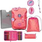 DerDieDas Schulranzen Set ErgoFlex Easy Superflash Schulranzen Set 5tlg Coral Reef /