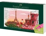 Faber-Castell Tuschestift Pitt Artist Pen 12er Geschenk Set Paris / Faber-Castell