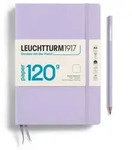 Notizbuch Medium (A5) EDITION 120 Hardcover 203 nummerierte Seiten Lilac blanko /