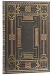 Paperblanks Onyx Asterales Hardcover Journal MIDI Unlined Elastic Band Closure 144 Pg