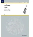 Sonata C-Dur aus op. 40. Violoncello und Klavier. von Jean Baptiste Br&eacute;val /...