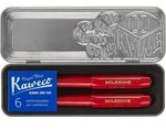 Moleskine Kaweco Ballpoint and Foutain Pen Set Red Medium Point and Medium Nib (0.7