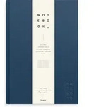 Burde Notizbuch Textil dunkelblau liniert A4 / Burde Publishing AB / Notizbuch