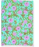 Gef&auml;hrlich sch&ouml;n Besticktes Notizheft gro&szlig; Motiv Rosa Bl&uuml;ten / Gerstenberg...