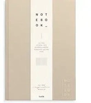 Burde Notizbuch Textil beige liniert A4 / Burde Publishing AB / Notizbuch