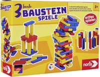 Noris Spiele - 3 bunte Bausteinspiele