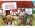 Vom Schaf zur Wolle. Wie ein Faden entsteht. Kamishibai Bildkartenset. von Lydia
