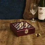 4-teilige Weinkiste mit Schachbrett / Zentrada / Bei Hugendubel