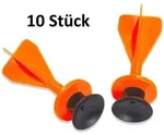 Bestsaller 4209 - Sicherheits-Saugnapf-Darts orange f&uuml;r HOLZ-Armbr&uuml;ste 10er Set /