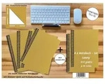 A 6 Notizbuch - Set 4+2 gratis Luxury 80 Seiten GOLD GMUND SHIMMER punktiert...