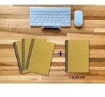 A 5 Notizbuch - Set 3+1 gratis Luxury 80 Seiten GOLD GMUND SHIMMER punktiert...